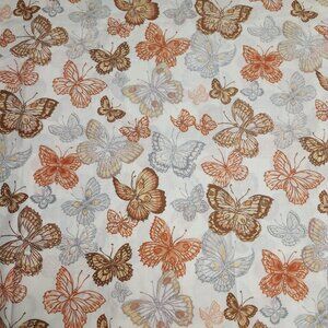 Vintage Burlington ‘Amari Butterfly’ Pattern Twin Flat Sheet